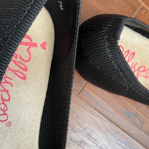 🖤 JELLYPOP | BLACK KNIT FLATS | SIZE 7 - Picture 5 of 7